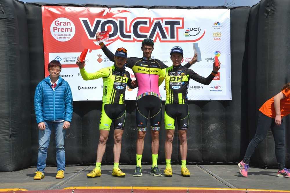 Podio Masculino Volcat 2015 etapa vilanova-geltru