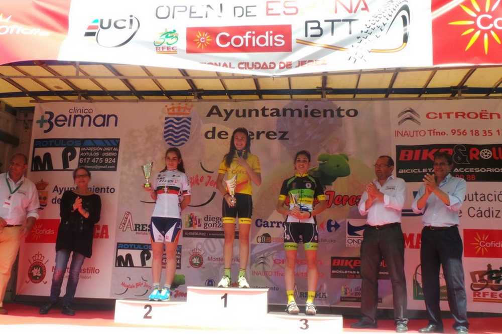 Podios cadetes femenino open de españa jerez