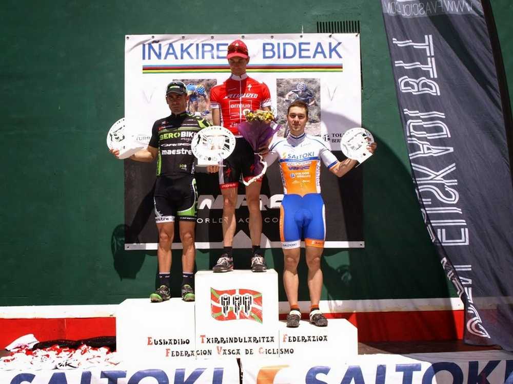 Podio masculino Crónica Campeonato de Euskadi BTT XCO 2015