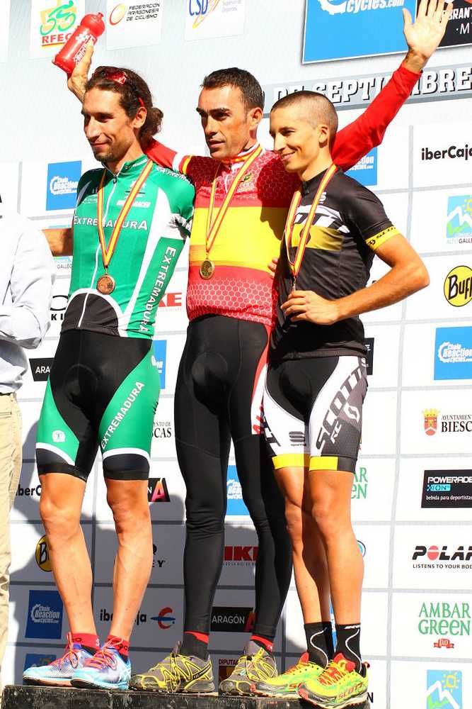 Elite podio Campeonato de España XCM (Bike Maratón) 2015