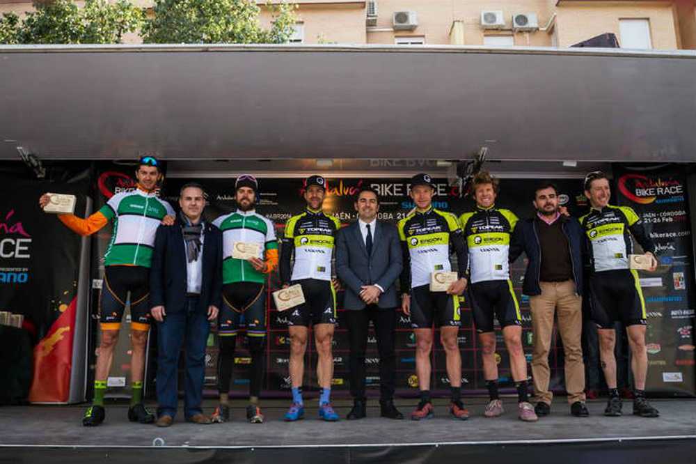 Podio 3ª etapa Andalucia Bike Race 2016