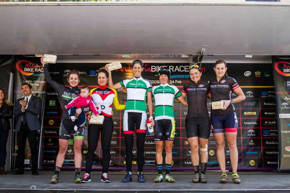 Podio femenino 3ª etapa Andalucia Bike Race 2016
