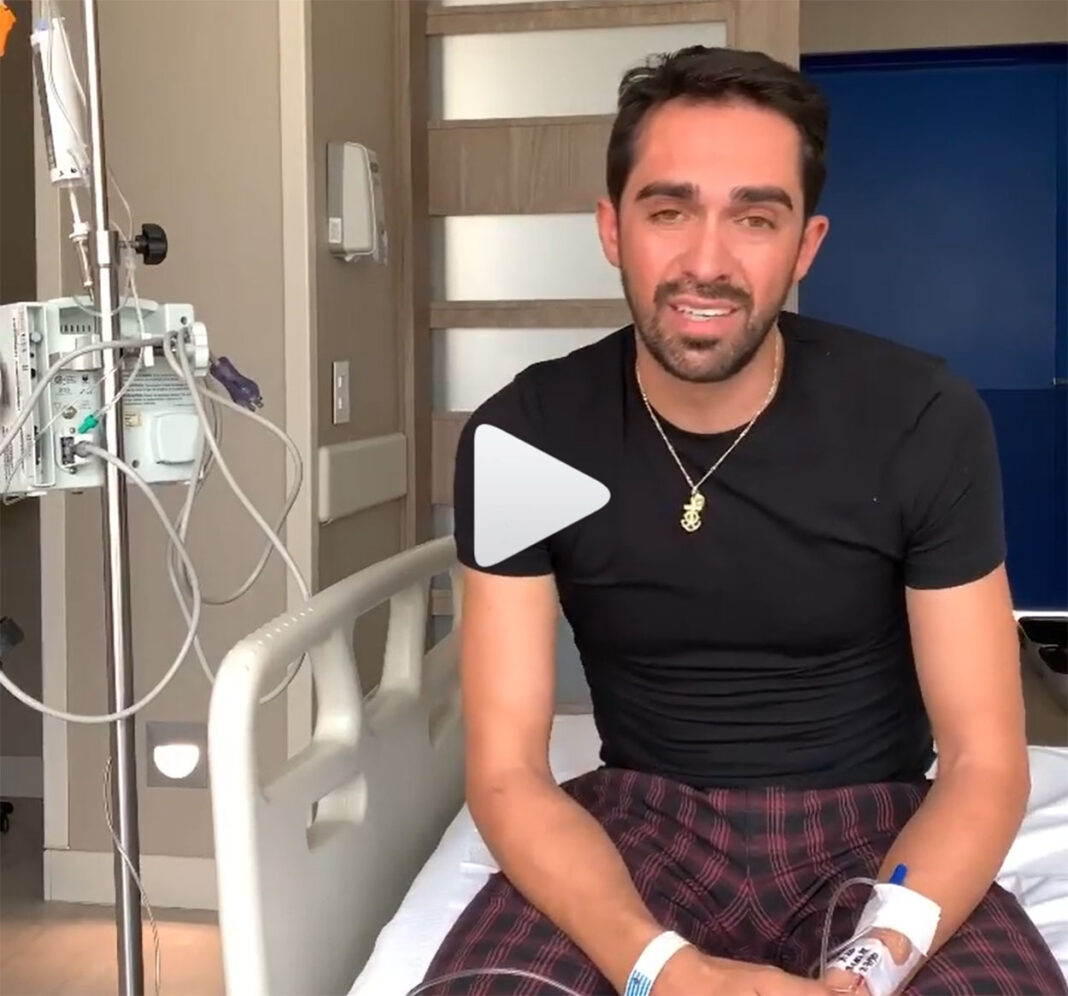 Vídeo: Alberto Contador hospitalizado en Colombia