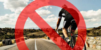 ¡Estado de Alarma! No se permite montar en bicicleta en toda España. Ciclista, quédate en casa, gracias