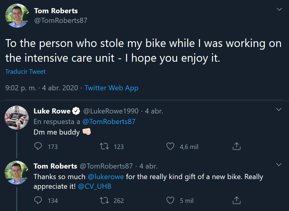 Ciclista-del-Ineos-regala-una-bicicleta-a-un-médico-al-que-se-la-habían-robado-trabajando-en-la-UCI