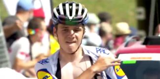 Vídeo: La sonada celebración de Remco Evenepoel a pecho descubierto que causa revuelo en las redes sociales