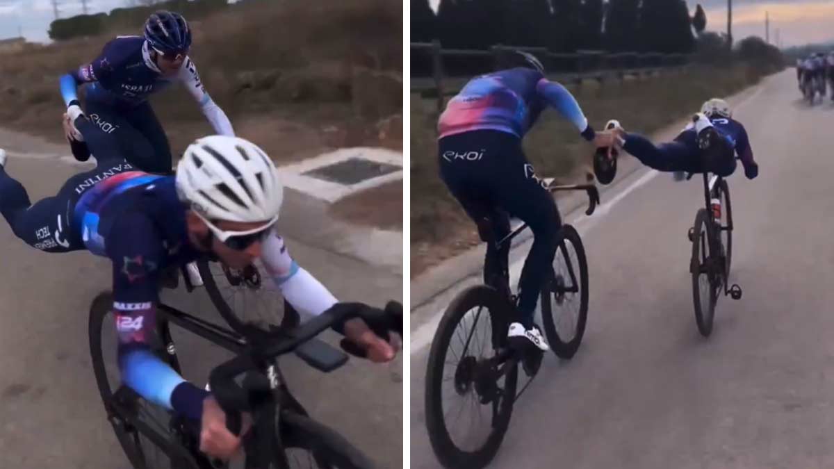 Vídeo: La nueva estupidez de Chris Froome y sus compañeros del Israel Premier Tech